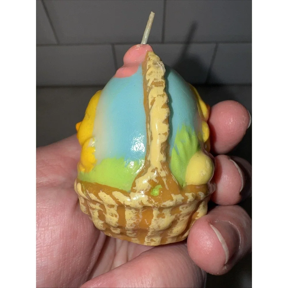 Russ‎ Vintage Easter Candles Set Of 2, Bunnies 2 Sided